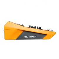 Console de mixage audio professionnelle LA-40M avec amplificateur de puissance intégré, console de mixage audio 4 canaux avec microphone sans fil