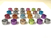 Bijoux de jambes de Pigeon 4Mm, anneau privé, bandes en Aluminium de auvent d'extérieur, pour les pieds des oiseaux