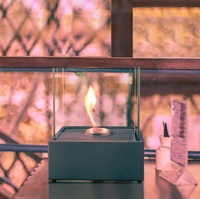 Cheminée décorative moderne TT-14 Mini de haute qualité, autoportante, en métal, pour l'intérieur, au bioéthanol, pour usage hôtelier