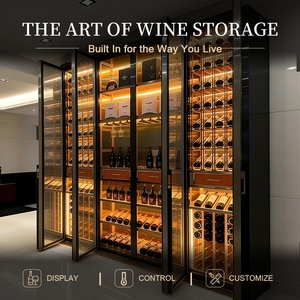 <span class=keywords><strong>Cantinetta</strong></span> Vini in Acciaio Inox su Misura in Stile Europeo/Frigorifero per Vini di Lusso a Temperatura Costante per Hotel, Villa, Ristorante - Product Image 2