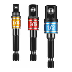1/4 "3/8" 1/2 "六角シャンクレンチドライブパワードリルビットソケットアダプターインパクトグレードパワードライバーソケットアダプター - Product Image 1