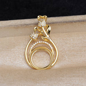 จี้รูปหัวใจประดับมุกชุบเงินแท้ WENCHI S925 ขนาด 12.1-12.3 มม. อุปกรณ์ทำเครื่องประดับ DIY ชิ้นส่วนเปล่าสำหรับตกแต่ง 6077 - Product Image 3