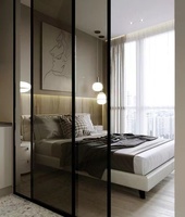 Panneaux en verre trempé de couleur personnalisée - Options teintées bleu gris brun pour les cloisons décoratives commerciales et résidentielles