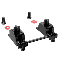 DUROCK V3 Penstabil Sekrup Mekanis PCB Mount Full Black Housing Kabel Baru USB RGB LED Keyboard Berkabel Penstabil Desktop Lengkap