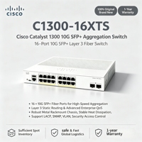 Commutateur de bureau géré Cisco Catalyst 1300 C1300-16XTS 16 ports Gigabit SFP L2, neuf et scellé