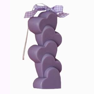 شمع الصويا شمع العسل العطري الفاخر تصنعه بنفسك خمسة خيوط قلب الحب للعطلات عيد الفصح ديوالي للحانات - Product Image 2