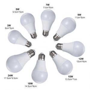 Nhà máy bán buôn nguyên liệu đèn <span class=keywords><strong>LED</strong></span> Trung Quốc, bóng đèn <span class=keywords><strong>LED</strong></span> <span class=keywords><strong>E27</strong></span> B22, công suất 3W 5W 7W <span class=keywords><strong>9W</strong></span> 12W 15W 18W 24W dùng cho gia đình - Product Image 2