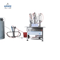 Machine de remplissage de liquide pour flacons pulvérisateurs, machine de remplissage d'aérosol, machine de remplissage de gaz, machine de remplissage de pulvérisation d'oxygène, remplisseur de bombes aérosol