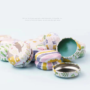 12 Piezas de Mini Cajas de Hojalata Elegantes con Forma de Flor para Velas, Bálsamos, Estuche Redondo Vacío para Almacenamiento - Product Image 6