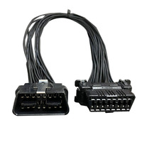 Cable de extensión OBD2, arnés de cables, Cable DE DATOS automotriz con un par de dos machos y hembras, Cable de servicio postventa