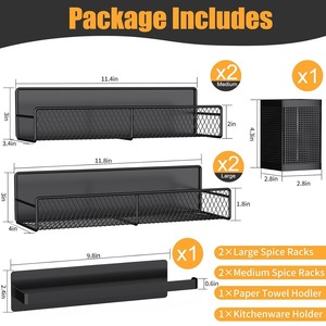 Estante magnético para especias para refrigerador, cesta de almacenamiento multicapa, organizador de cocina sin perforación, accesorio colgante para nevera - Product Image 4