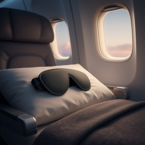 Antifaz acolchado sin cuero Kl923 para viajes, confort al dormir, uso en las cuatro estaciones - Product Image 2