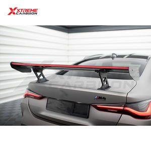 Alerón Trasero de Fibra de Carbono Seca Estilo Max con Luz <span class=keywords><strong>LED</strong></span> para BMW G80 M3 G82 G83 M4 M2 G42 M240i, Alerón de Cuello de Cisne y Divisor de Maletero - Product Image 5