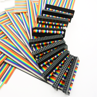 Câble plat coloré arc-en-ciel IDC 40P avec connecteurs Molex IDC, faisceau de câbles