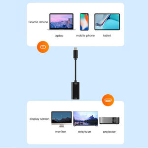 Câble adaptateur USB 3.1 Type-C 4K HDTV gaine en PVC blindage tresse conducteur en cuivre pur pour projecteur <span class=keywords><strong>PC</strong></span> <span class=keywords><strong>Macbook</strong></span> <span class=keywords><strong>Pro</strong></span> ordinateur portable/tablette - Product Image 3