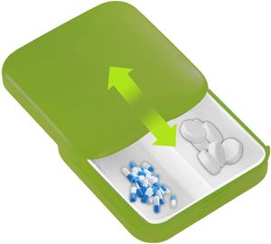 Portable Mini Pill <b>Box</b> Creative Design PP & ABS <b>Material</b> for Pill Container Usage - Product Image 4