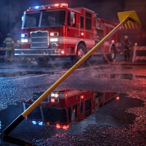 Rastrello Antincendio <span class=keywords><strong>TL</strong></span> con Manico in Acciaio Rinforzato, Grado Industriale, per Giardino e Foresta, Nuovo con Garanzia di 1 Anno - Product Image 1