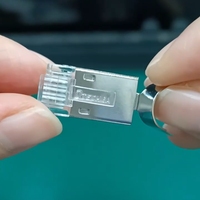 Conectores Ethernet RJ45 blindados Cat6a DT-PLK6315AFKT-100, 100 unidades