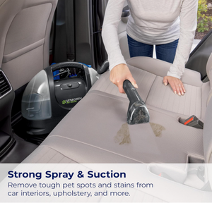 Aspirador de rebobinado giratorio Bissells CleanView con rebobinado automático de cable, herramienta de tapicería TurboEraser, detalles triples del producto - Product Image 6