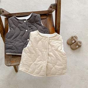 Nuevo <span class=keywords><strong>Chaleco</strong></span> <span class=keywords><strong>Acolchado</strong></span> de Forro Polar y Algodón para Bebés Unisex, Grueso, Cálido y Versátil, Invierno 2025 - Product Image 4