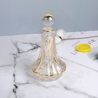 Vente en gros 200ml Golden Line verre parfum Attar bouteille d'huile parfum bouteille d'huile essentielle avec couvercle bouchon