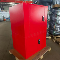 Boîte à outils en métal sur mesure, revêtement en poudre rouge, certifiée ISO9001, armoire de rangement, chariot à outils d'atelier, fabrication