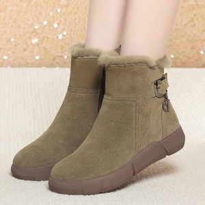 Bottes de neige unisexes respirantes, imperméables, antidérapantes, à semelle épaisse, avec doublure chaude et rembourrage supplémentaire pour l'hiver - Product Image 4
