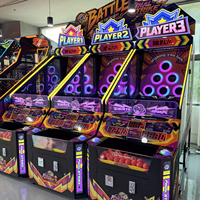 Machine de jeu d'arcade à monnayeur Final Strike pour 3 joueurs, avec lancer de balles connecté et rédemption de tickets, pour centre de jeux et FEC