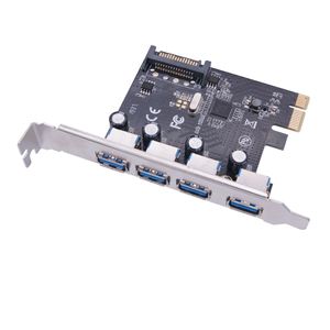 15 Pin <span class=keywords><strong>SATA</strong></span> Powered <span class=keywords><strong>PCI</strong></span>-E USB3.0 bên ngoài 4 cổng máy tính để bàn mở rộng thẻ - Product Image 2