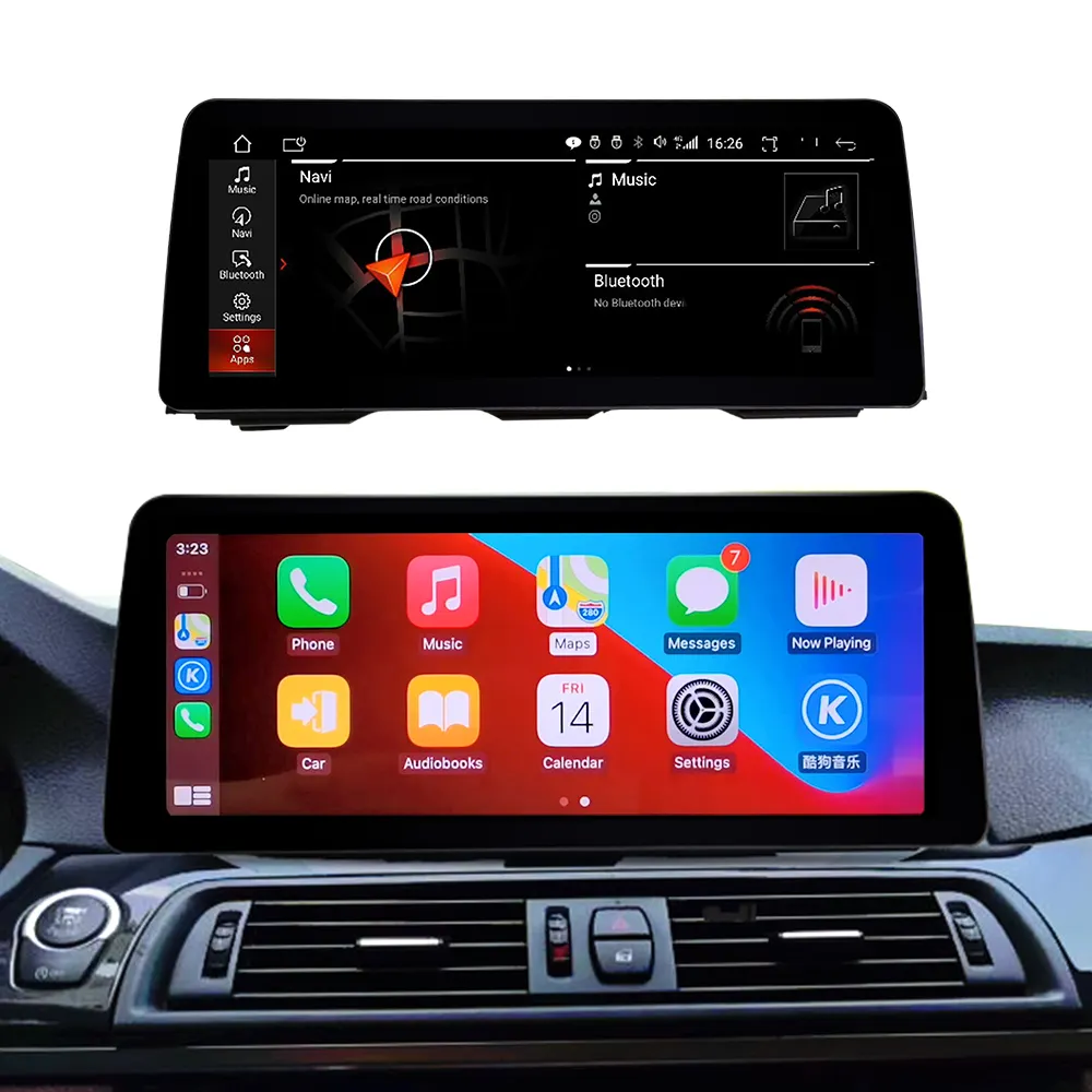 12.3 inç Android 11 araba GPS navigasyon multimedya radyo dvd OYNATICI BMW 5 serisi için F10 F11 2011-2016 CIC/NBT Carplay WIFI 4G