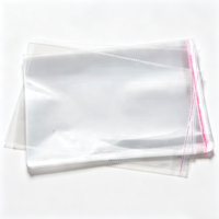 Sacs en cellophane BOPP de haute qualité, résistants, transparents, autocollants, personnalisés, pour l'emballage multi-usages
