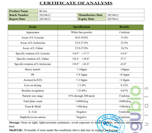 栄養サプリメント<span class=keywords><strong>BCAA</strong></span> 2:1:1粉末チェーンアミノ酸<span class=keywords><strong>Bcaa</strong></span>粉末発酵<span class=keywords><strong>Bcaa</strong></span>粉末 - Product Image 3