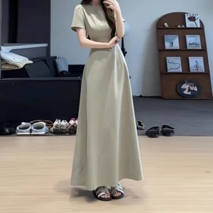 DAN6231 - Vestido Camisero de Malla con Encaje, Nuevo, Ajustado a la Cintura, Color Puro, Elegante - Product Image 4