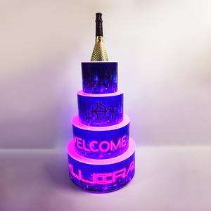 Support à gâteau d'anniversaire LED personnalisé RICHSHINING à 2, 3, 4 ou 5 niveaux avec logo, idéal pour les fêtes, mariages et centres commerciaux - Product Image 4