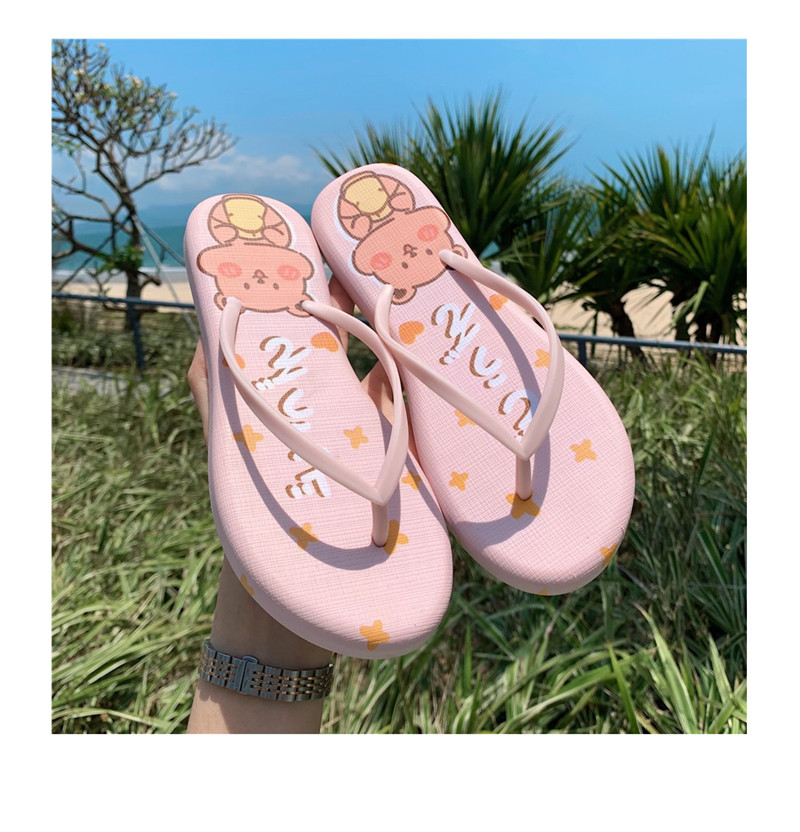 Outdoor Filp Flops Women PVC Rubber Summer Beach Flip-flops Slippers Wholesale