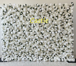 O-FW727 Wedding Baby Shower Background Silk Flower Wall Panel Customs 5D Artificial <strong>Sunflower</strong> Flower Wall <strong>Backdrop</strong> 8ft x 8ft - Product Image 4