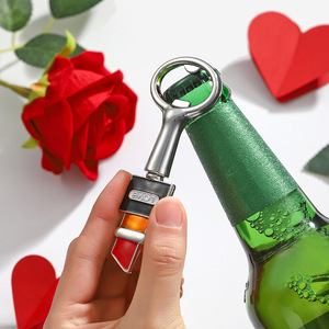 Lipstick <b>Bottle</b> Opener Gold And Silver Reusable Valentine'S Day <b>Beer</b> <b>Bottle</b> Opener <b>Small</b> Rectangle Shape - Product Image 3