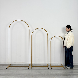 DKB Soporte de Metal Dorado para Arco de Boda y Globos, Kit de Fondo de Hierro - Duradero y Ecológico para Fiestas de Cumpleaños y Ceremonias de Graduación - Product Image 2