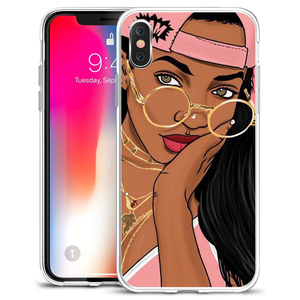 Ốp Lưng Mềm TPU Mờ Ma Thuật Melanin Phụ Nữ Màu Đen Cho <span class=keywords><strong>Iphone</strong></span> 12 Ốp Lưng Cô Gái Màu Đen - Product Image 2