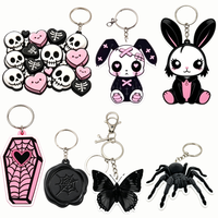 Porte-clés 3D personnalisé |   PVC simple face enduit d'époxy, résistant à la décoloration, OEM pour événements de merchandising d'anime, taille et couleur personnalisées, imperméable