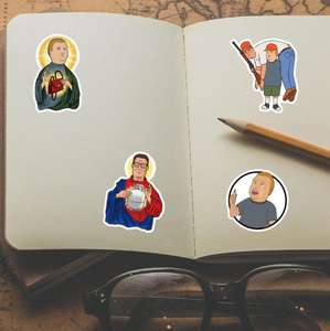 ملصقات ZY0579C <span class=keywords><strong>King</strong></span> of the Hill، 50 قطعة، ملصقات فينيل مقاومة للماء بتصميم أنمي لزجاجات المياه والدراجات والأمتعة ولوح التزلج للفتيات المراهقات - Product Image 4