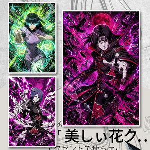 Planche d'art Anime Nijia en acrylique, carte à collectionner personnalisé<span class=keywords><strong>e</strong></span>, personnage de manga japonais, bord doré, planche Shikishi pour la décoration murale de la chambre des fans - Product Image 4