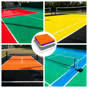 Bền thân thiện với môi chống trượt PP nhựa cao su thể thao sàn gạch hấp thụ sốc 1.45cm dày lồng vào nhau thiết kế cho - Product Image 3