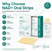 Bandelettes sublinguales OKTW NAD+ à dissolution rapide pour le bien-être cellulaire et le soutien anti-âge – Complément oral très demandé
