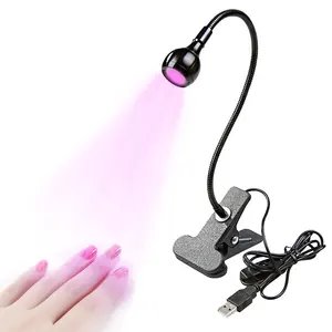 핫 세일 UV LED 빛 젤 손톱에 대 한 작은 UV 빛 USB UV 램프 플래시 큐어 빛 비품과 구즈넥 미니 네일 램프