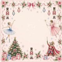 Tapis de Mahjong Américain Antidérapant et Anti-bruit à Thème de Noël Festif avec Motifs Père Noël et Rennes