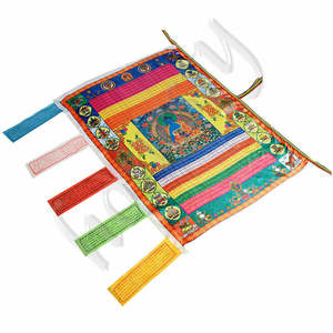 Bandera de caballo de viento de satén tibetano Budismo tibetano Banderas de oración de Buda - Product Image 2