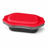 Plaque de cuisson micro-ondes avec couvercle, ensemble de cuisson pour micro-ondes, cuiseur à œufs, ustensile de cuisson en silicone antiadhésif pour 2 œufs pochés