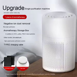 Purificador de aire doméstico con enchufe europeo personalizado con filtro HEPA H13, pequeño dispositivo de plástico para eliminación de humo de segunda mano PM2.5 - Product Image 6