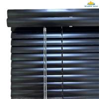 Stores en aluminium, volets à cordes pour l'extérieur et l'intérieur, volets en aluminium personnalisés pour une sécurité accrue, noir